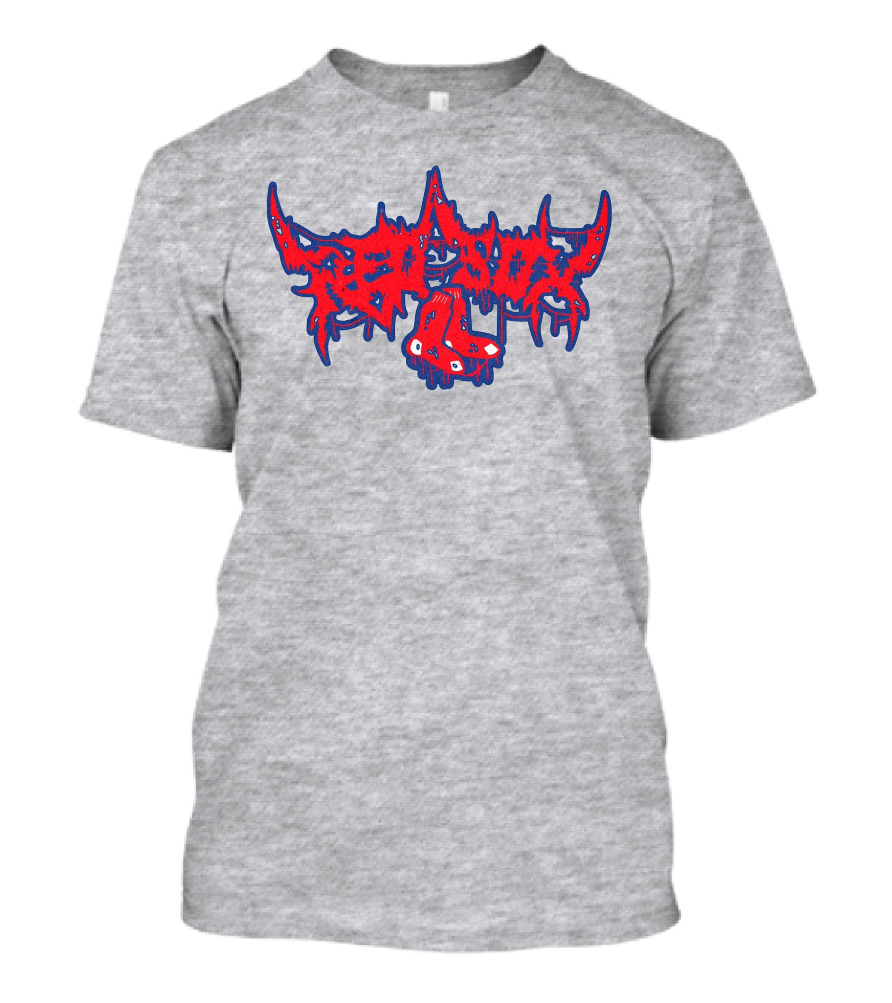Death Metal Style Red Sox Emo T-Shirt