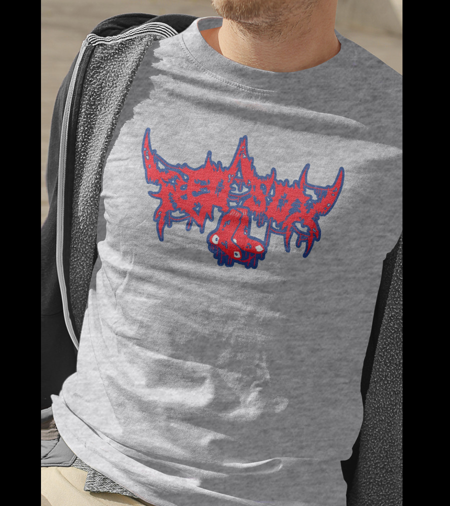 Death Metal Style Red Sox Emo T-Shirt