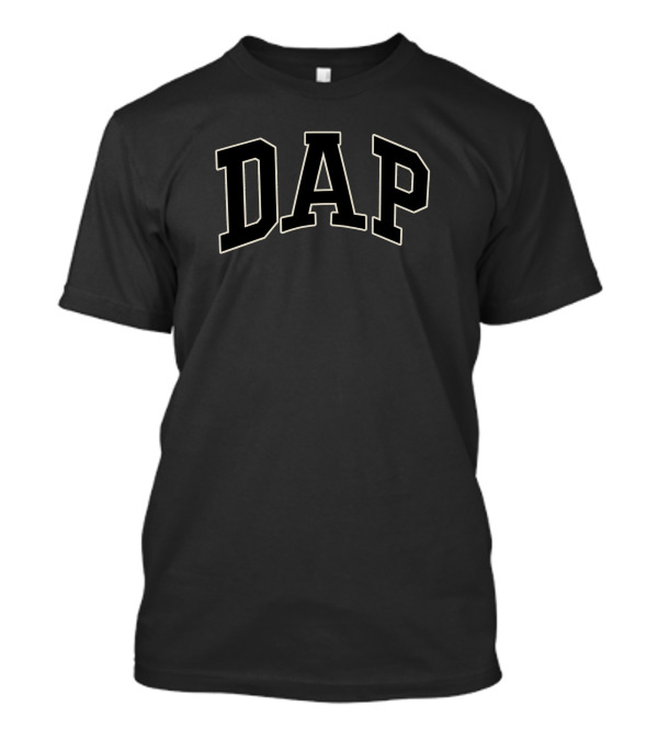 Gap X Dapper Dan DAP Black Bold Lettering Collaboration T-Shirt