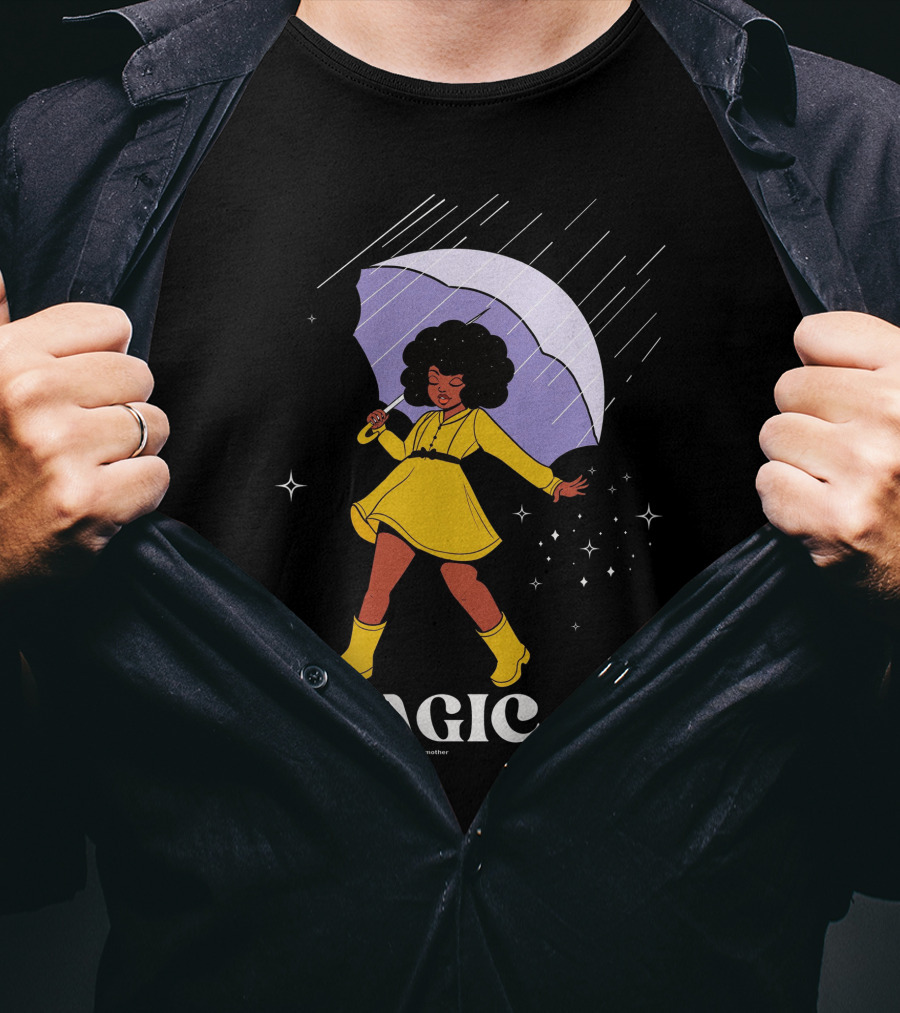 MAGIC TheFairyArtMother Rain Dance In Yellow Dress T-Shirt