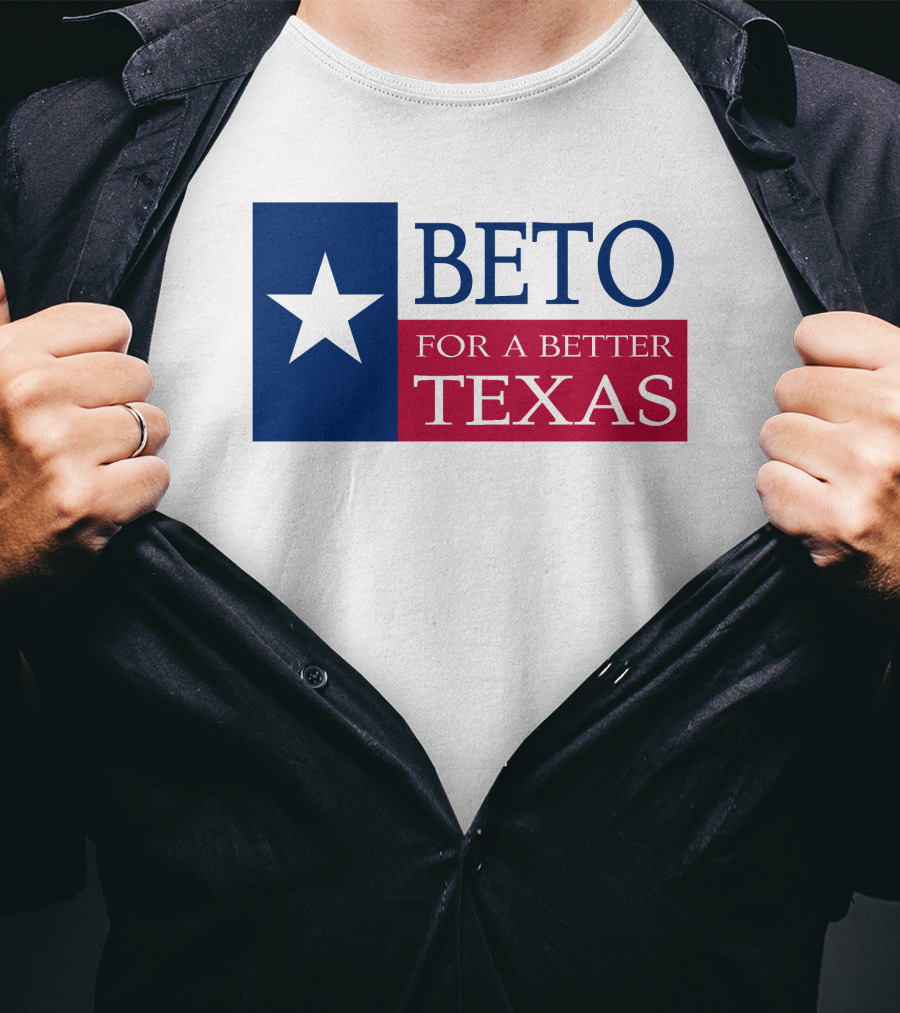 Beto For A Better Texas Star Flag T-Shirt