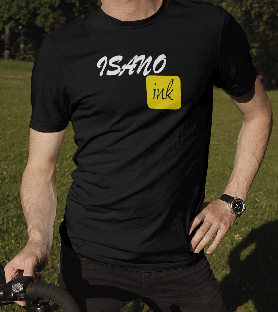 ISANO Ink Bold Minimalist Design Stylish Typography T-Shirt