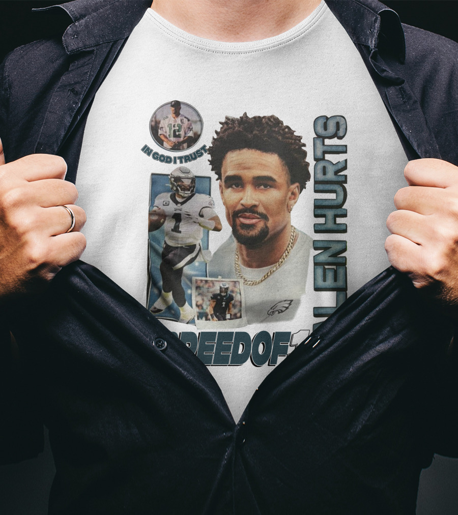 Jalen Hurts Breedof 1 In God I Trust T-Shirt