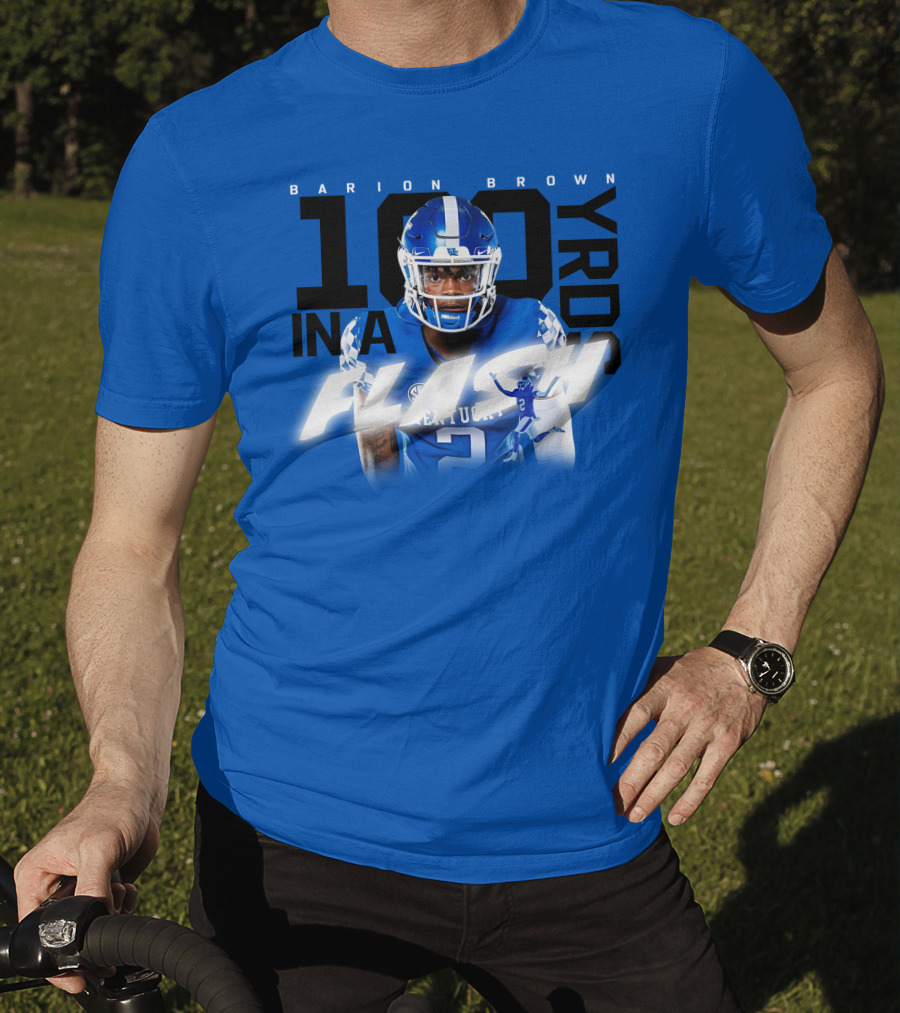 Barion Brown Kentucky 100 Yards In A Flash T-Shirt