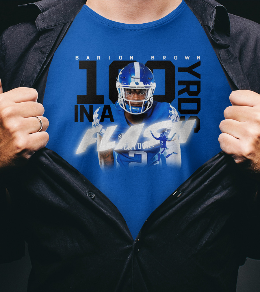 Barion Brown Kentucky 100 Yards In A Flash T-Shirt