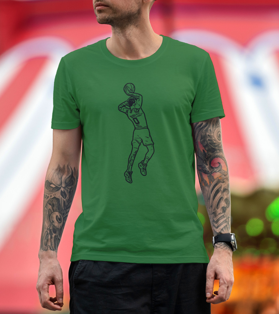 Jaytatum0 Jayson Tatum Basketball Dunk T-Shirt