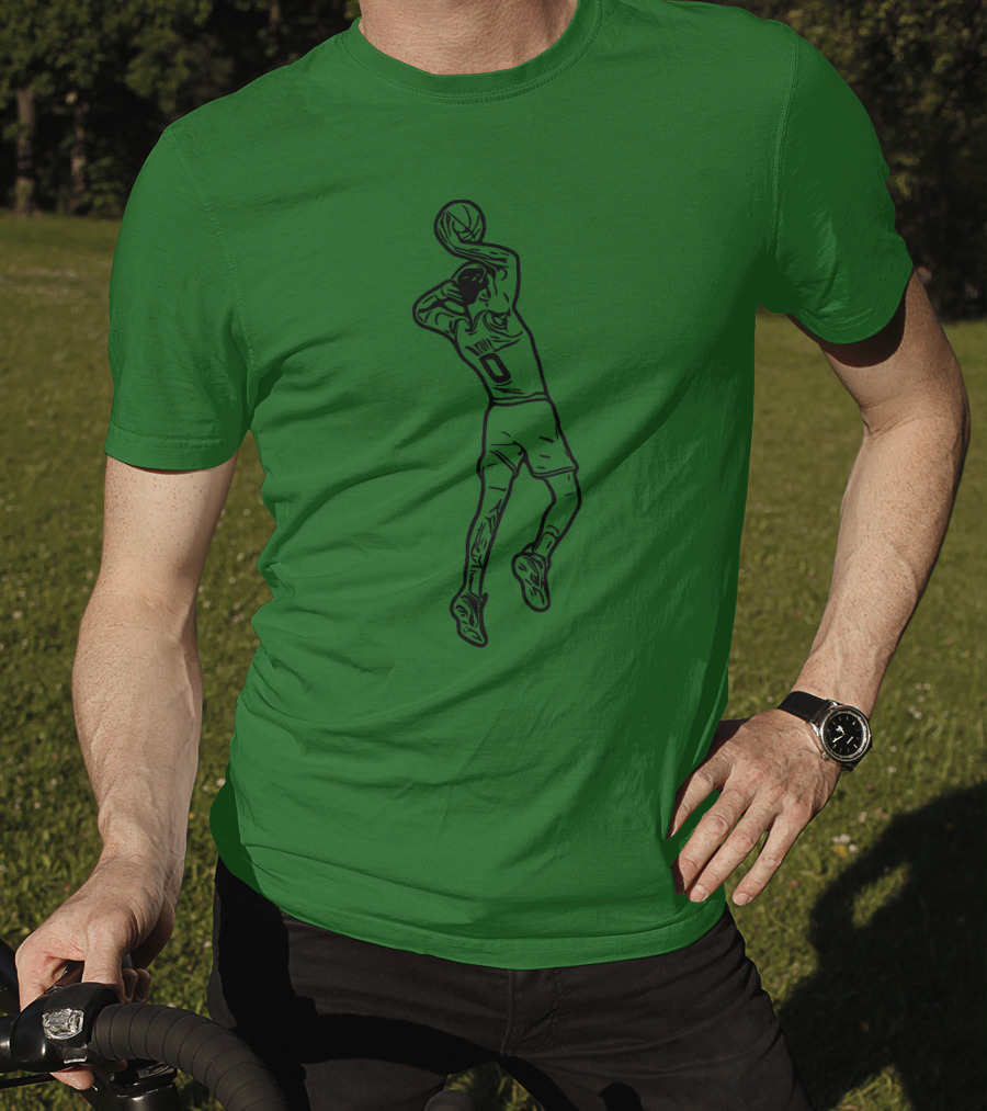 Jaytatum0 Jayson Tatum Basketball Dunk T-Shirt