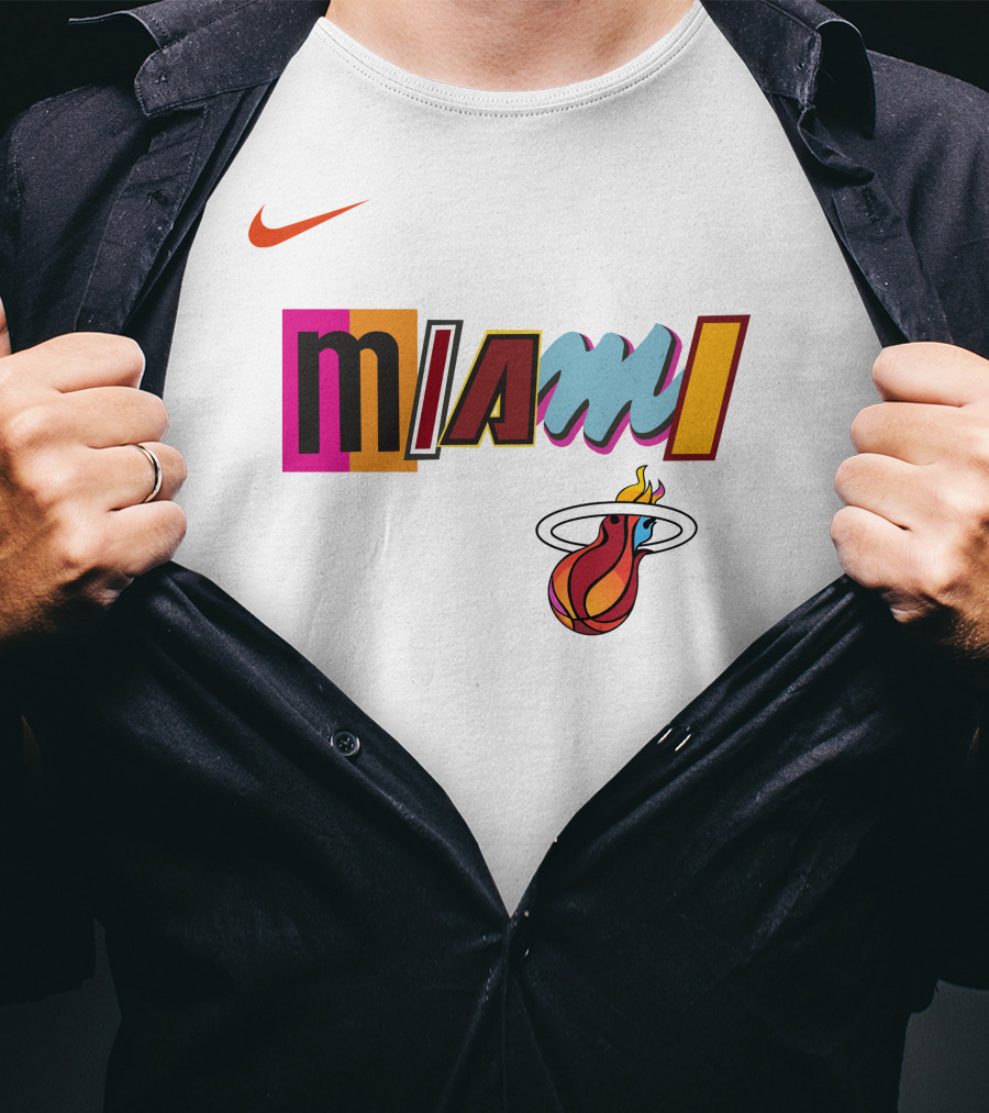 Themiamiheat Store Miami Mashup Vol. 2 Miami Basketball T-Shirt