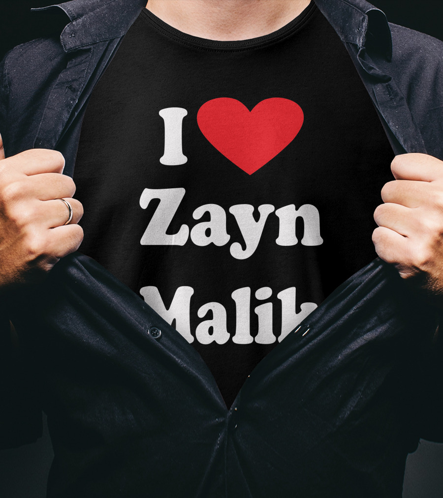 I Love Zayn Malik Alez Fireinside T-Shirt