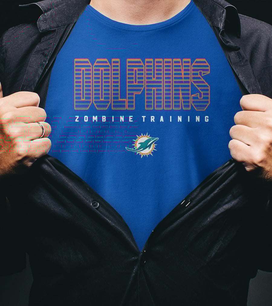 Dolphins Zombine Training Miami Football Team T-Shirt