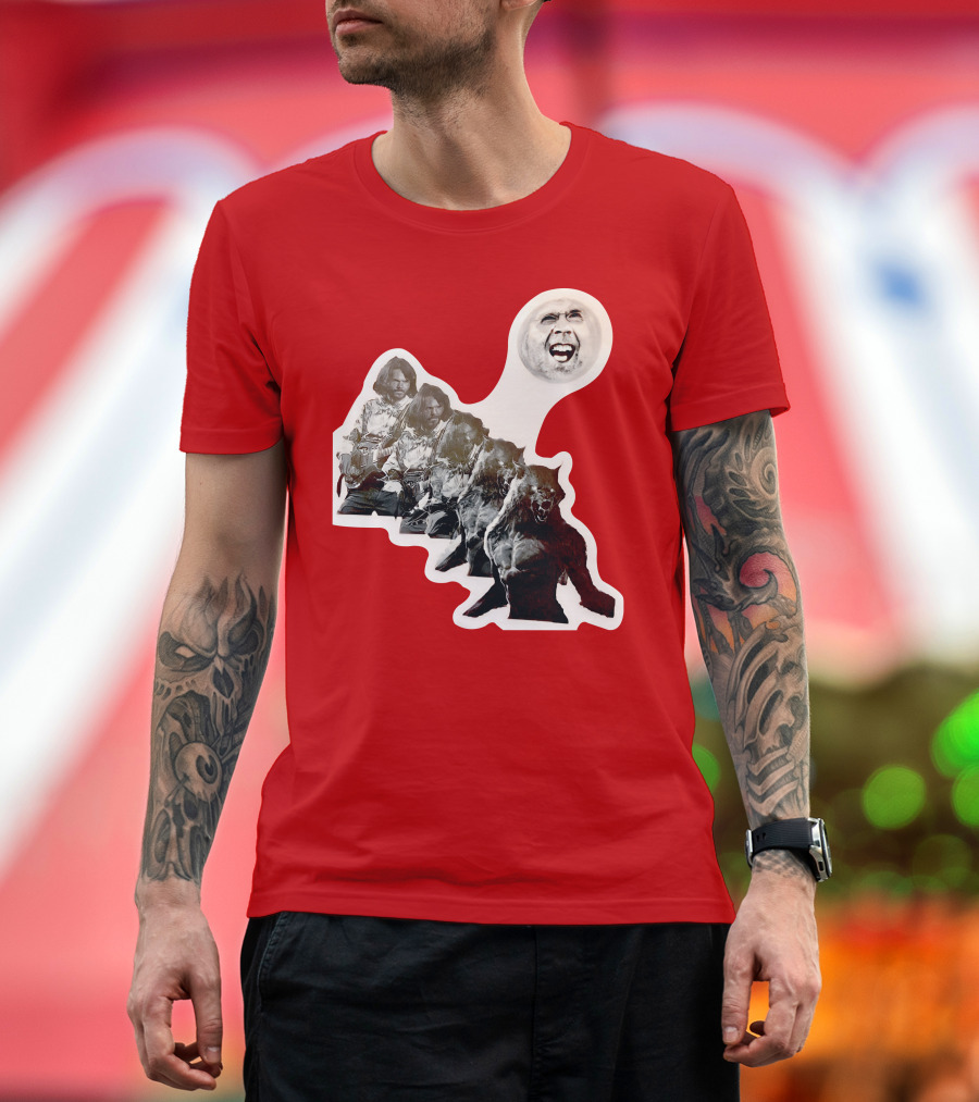 Hilarious Meme Jeffrey Wolf Transformation Full Moon Face Reaction T-Shirt