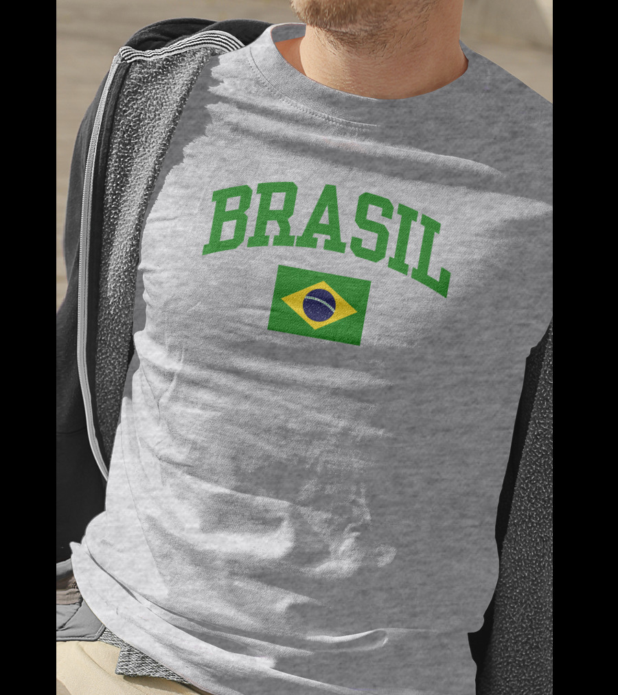 Nowunitedmusic Josh Beauchamp Brasil Flag Wearing T-Shirt