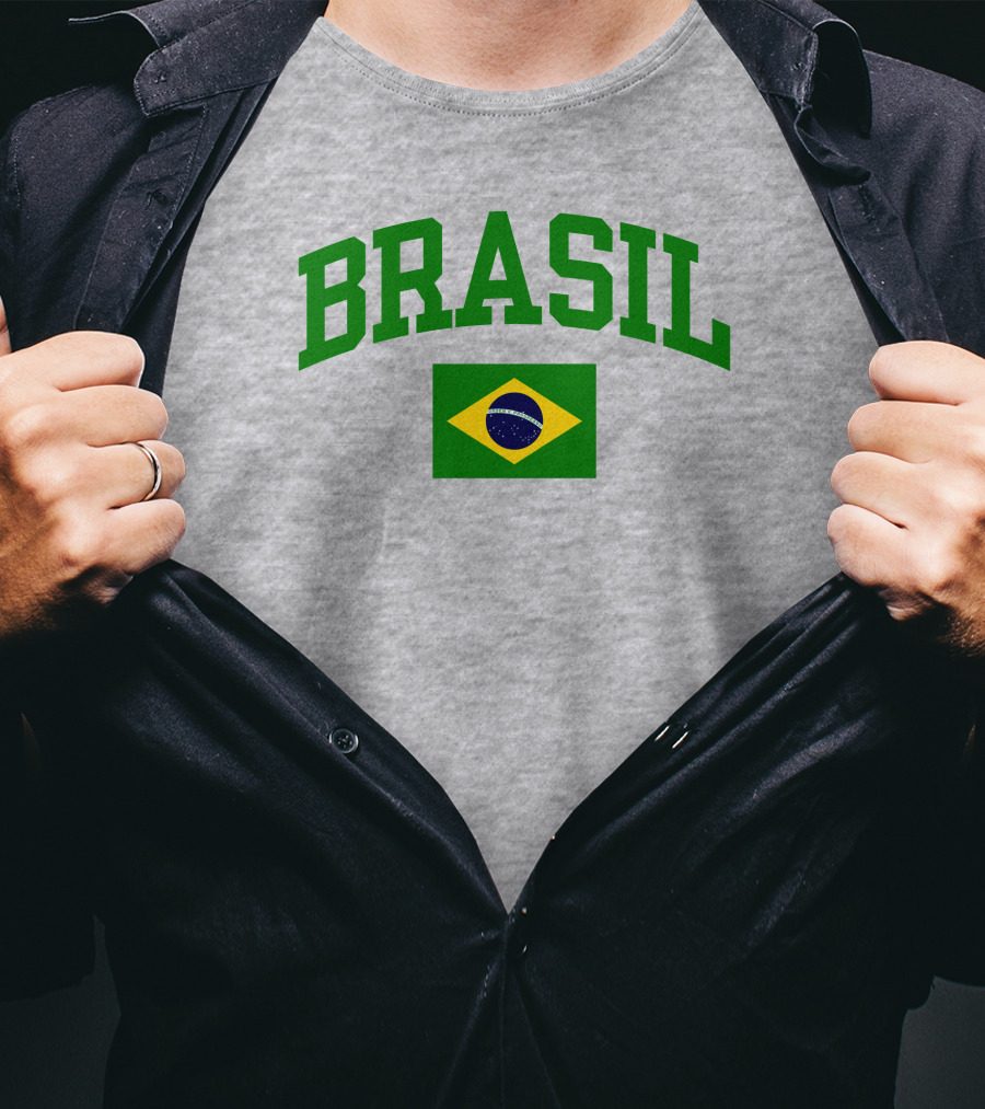 Nowunitedmusic Josh Beauchamp Brasil Flag Wearing T-Shirt