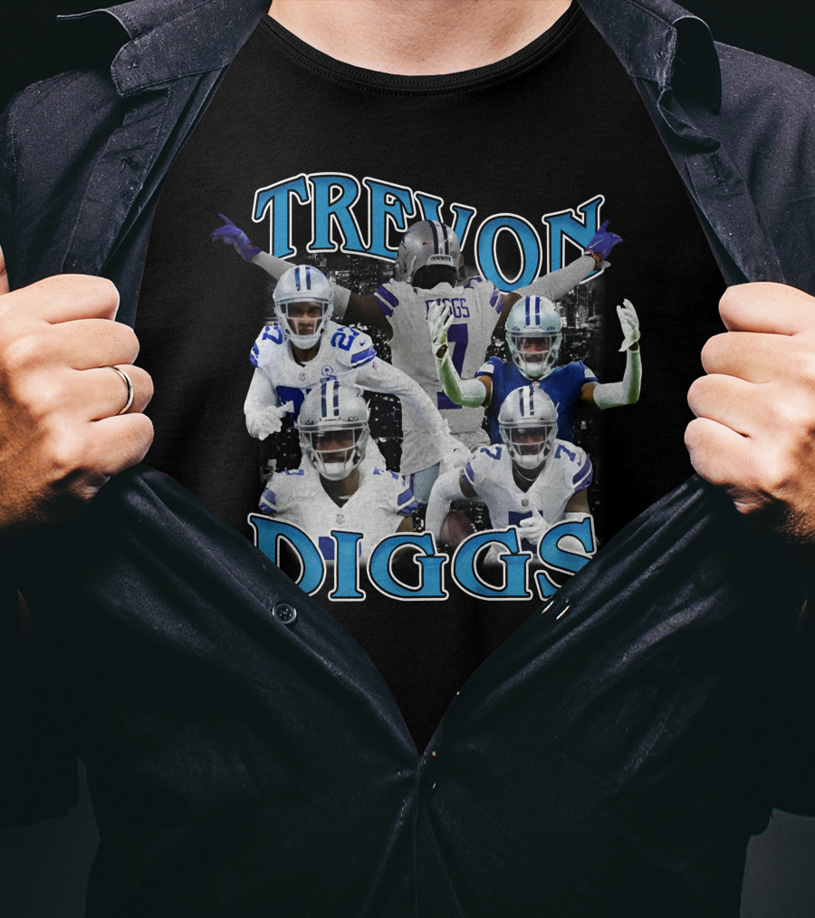 Trevon Diggs Dallas Cowboys Football Collage T-Shirt