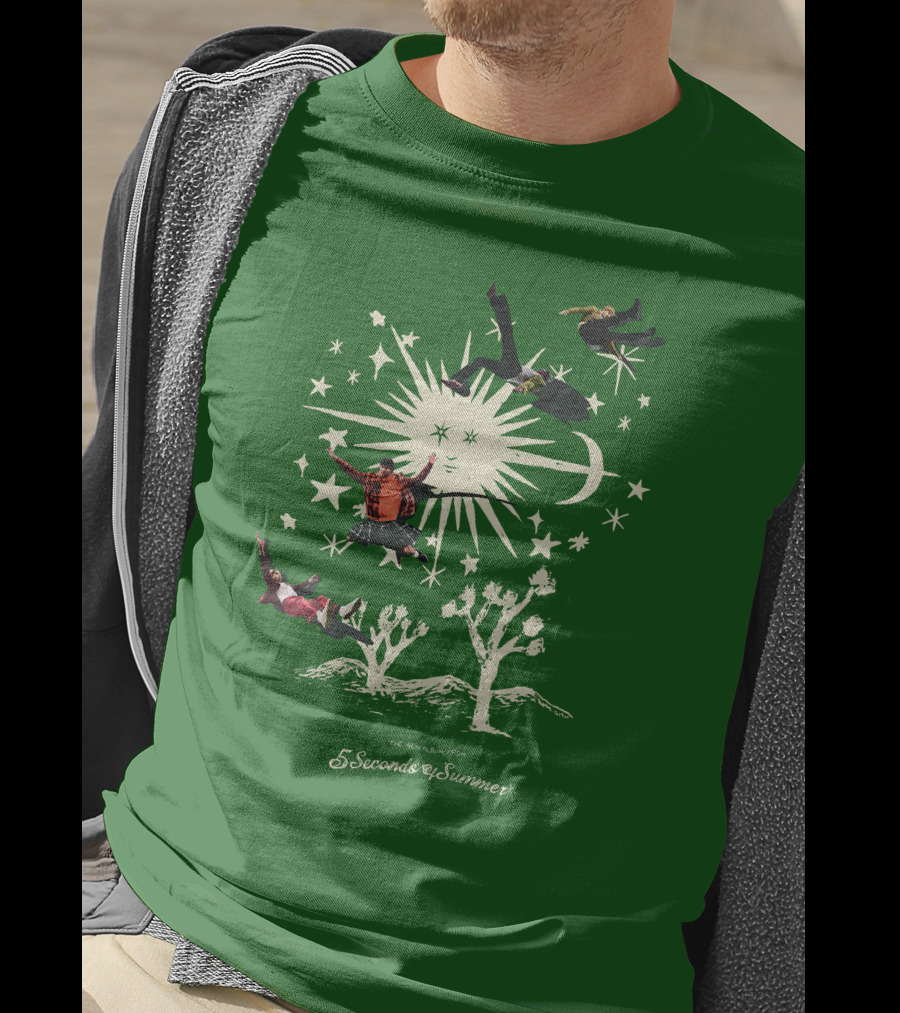 5 Seconds Of Summer The New Album Promo Desert Sun Starry Sky T-Shirt