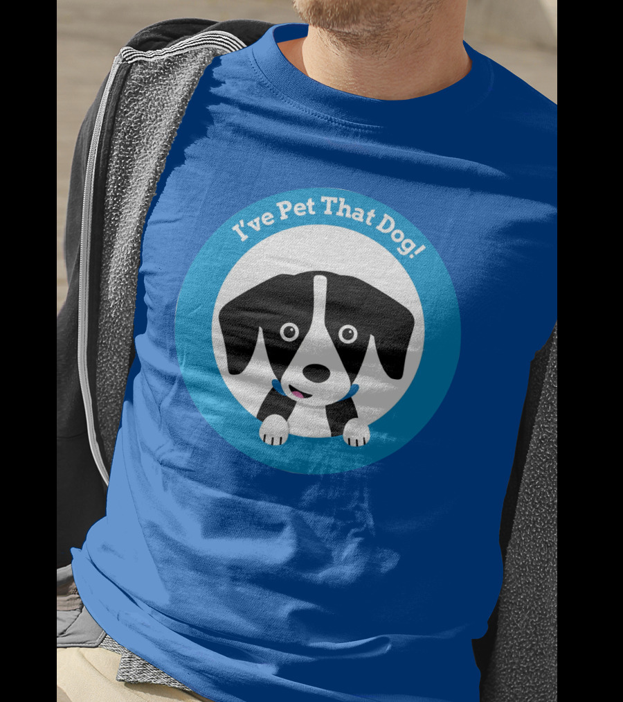 I've Pet That Dog Cute Puppy Circle Weratedogs Merch T-Shirt
