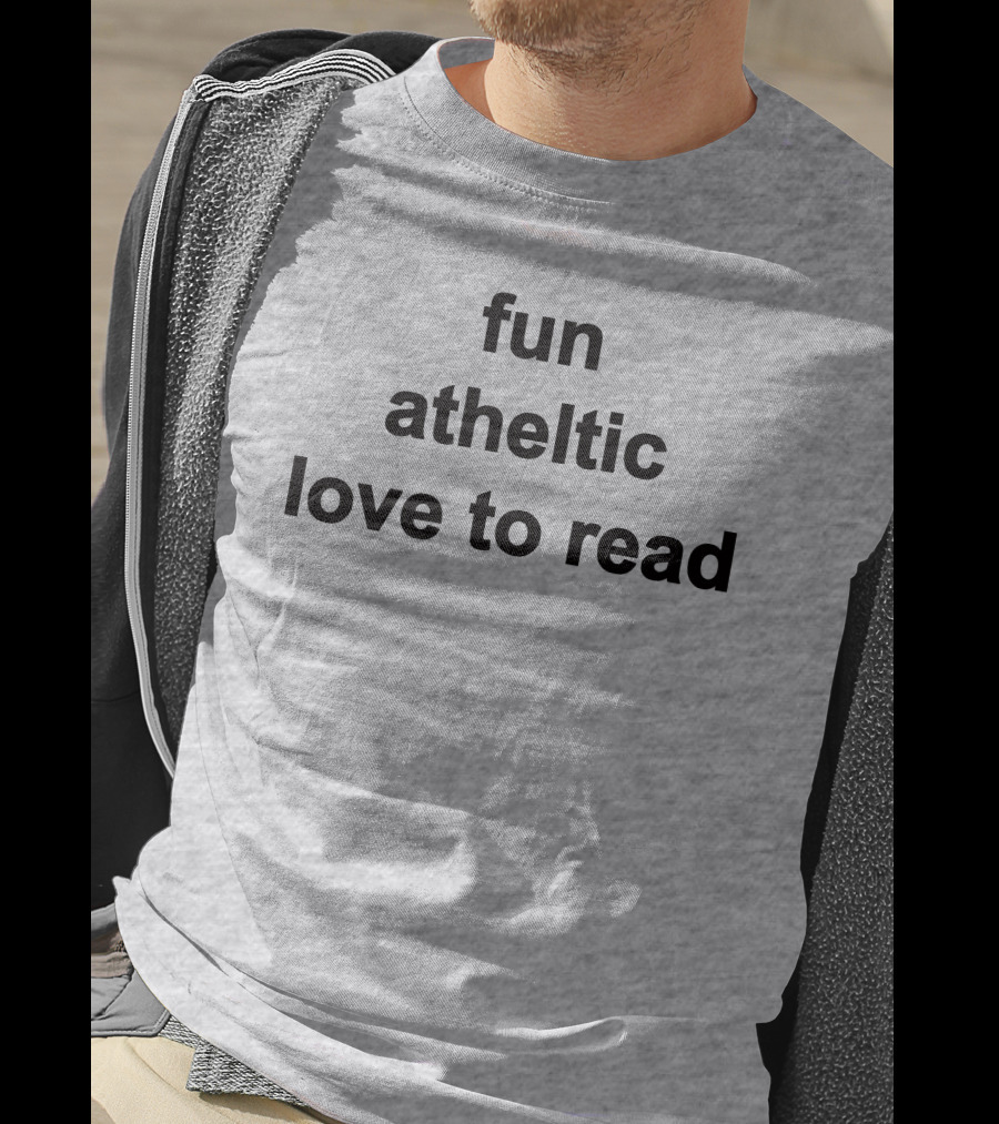 Fun Athletic Love To Read T-Shirt