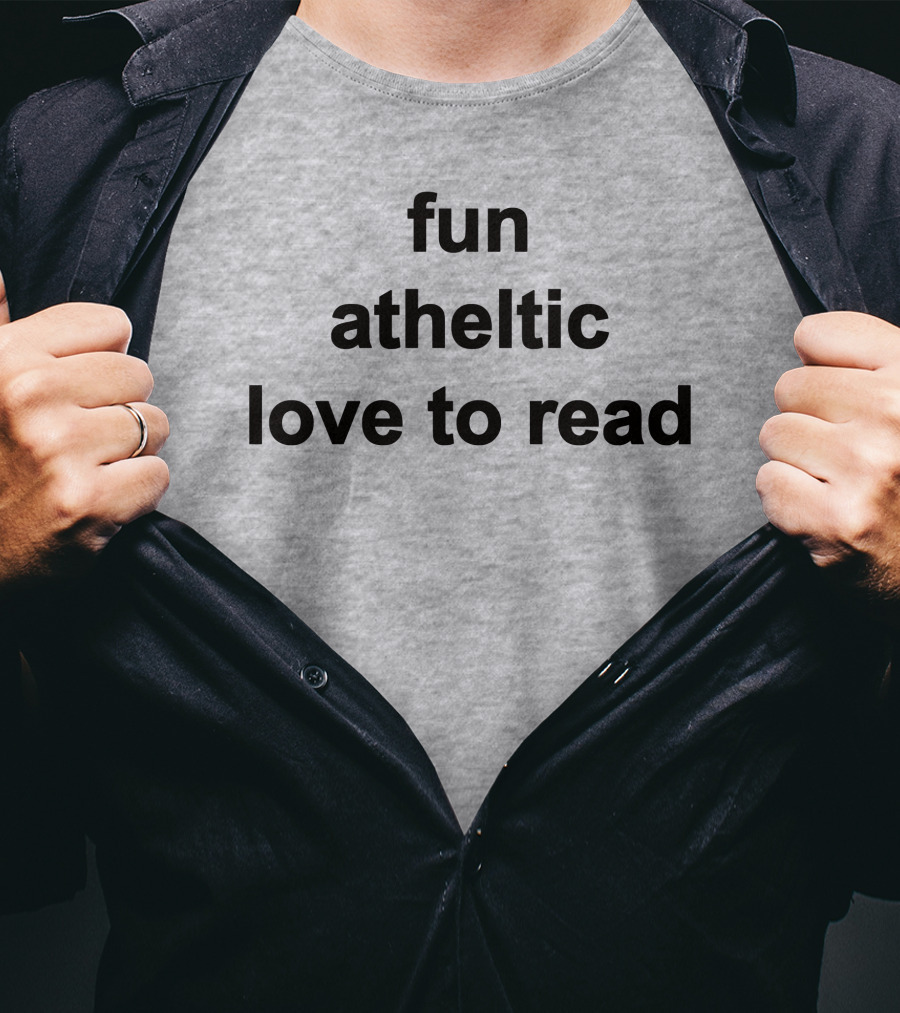 Fun Athletic Love To Read T-Shirt
