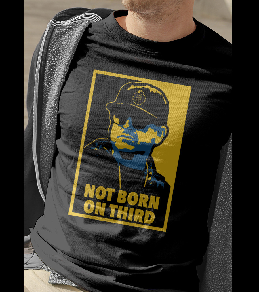 Not Born On Third Baseball Cap Sunglasses T-Shirt