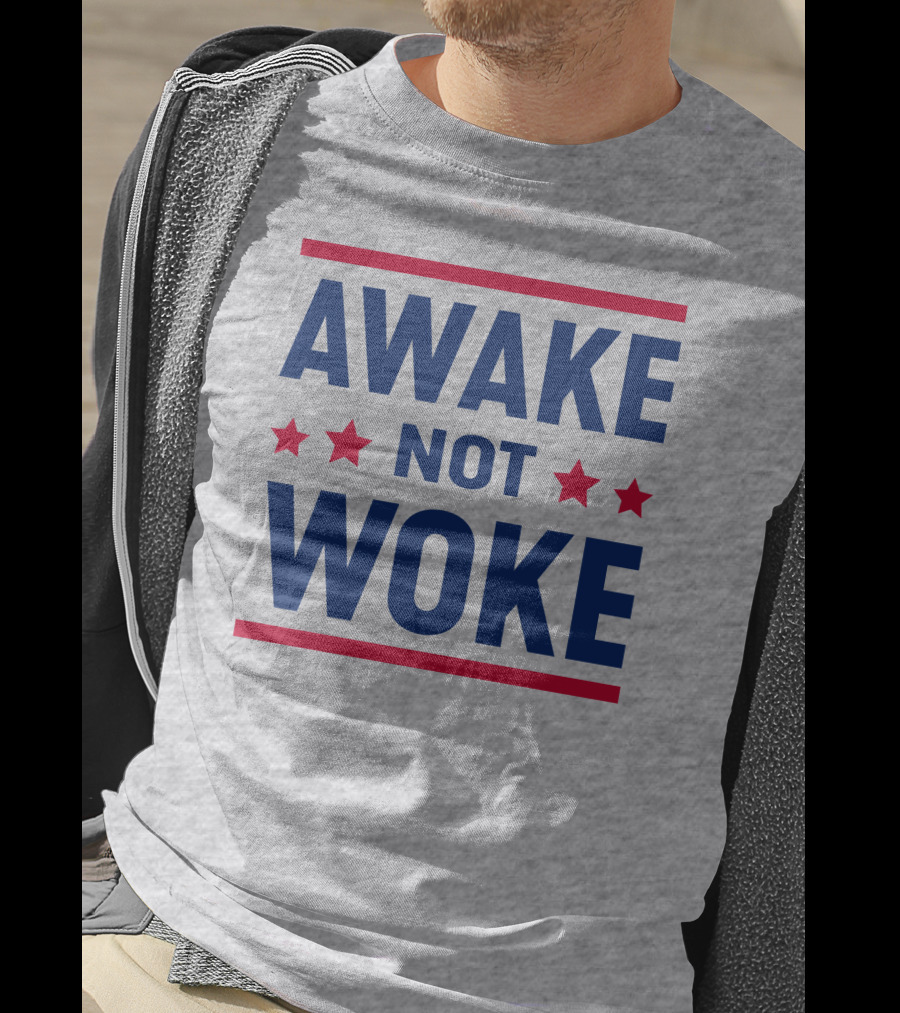 Awake Not Woke Clownworld Merch Stars T-Shirt