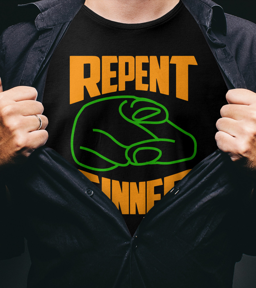Repent Sinner Meme Fightclubvideos T-Shirt