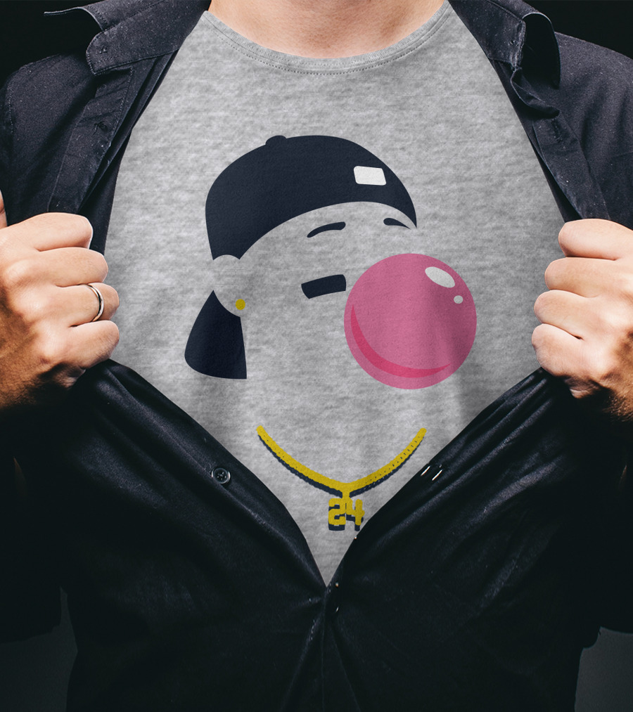 Your Favorite Player's Favorite Pl24er Iconic Style With Bubblegum And Cap T-Shirt
