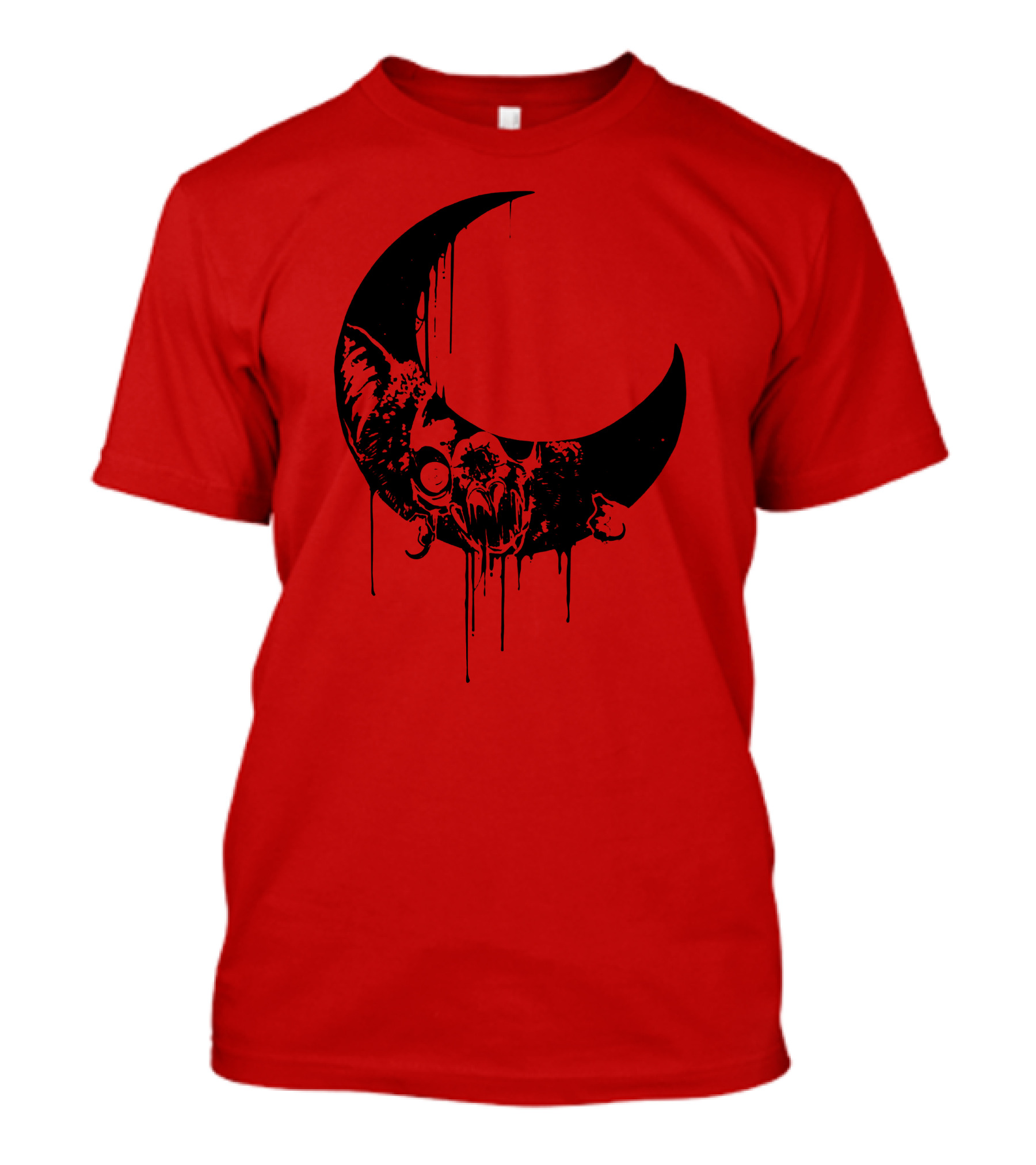 Mxmorggo Blood Moon Bat Dripping T-Shirt