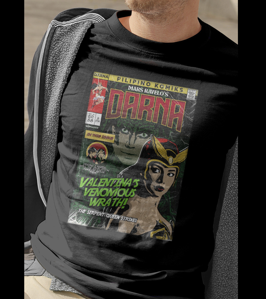 Pilipino Komiks Mars Ravelo's Darna Valentina's Venomous Wrath The Serpent Queen Strikes T-Shirt