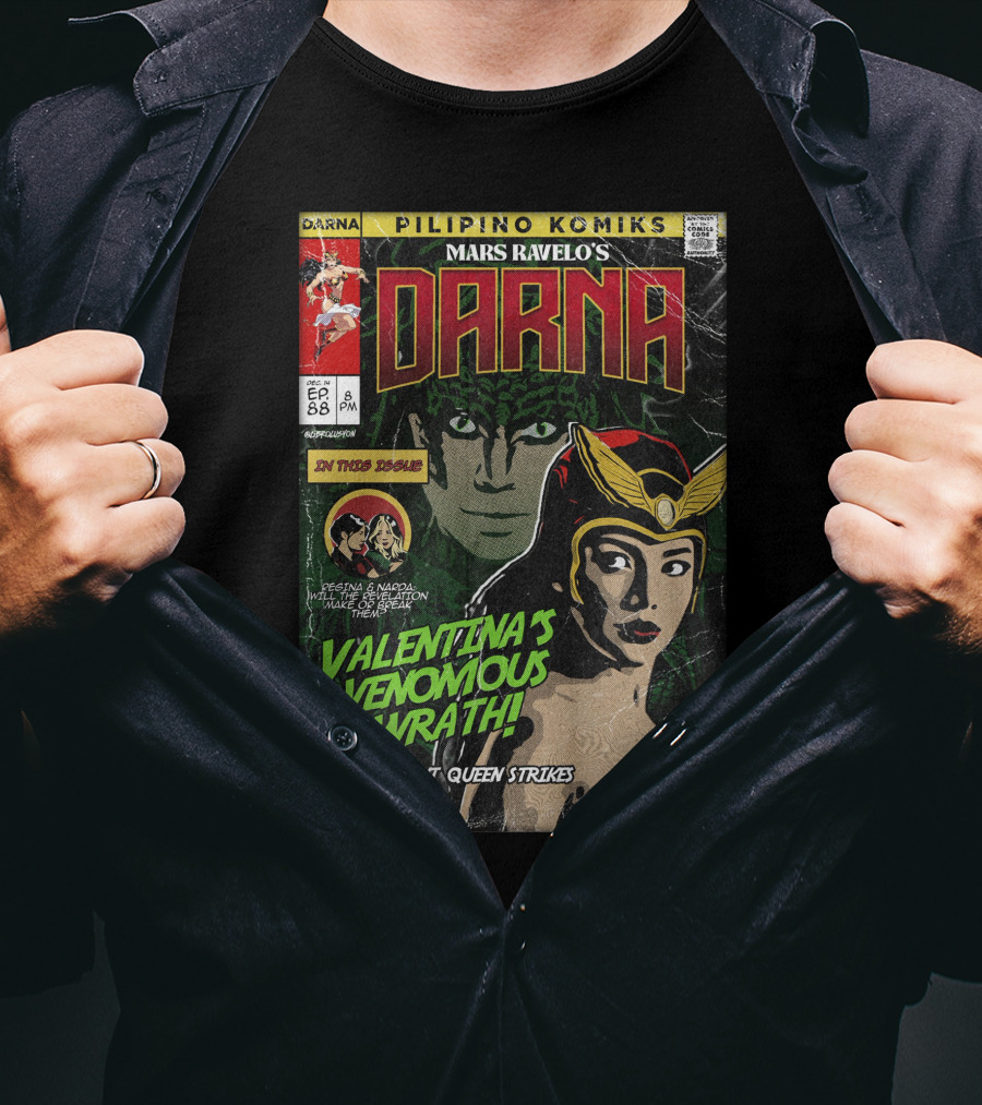Pilipino Komiks Mars Ravelo's Darna Valentina's Venomous Wrath The Serpent Queen Strikes T-Shirt