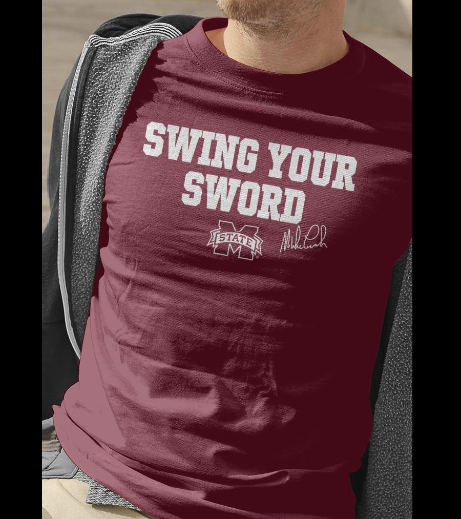 Swing Your Sword Mike Leach M State T-Shirt