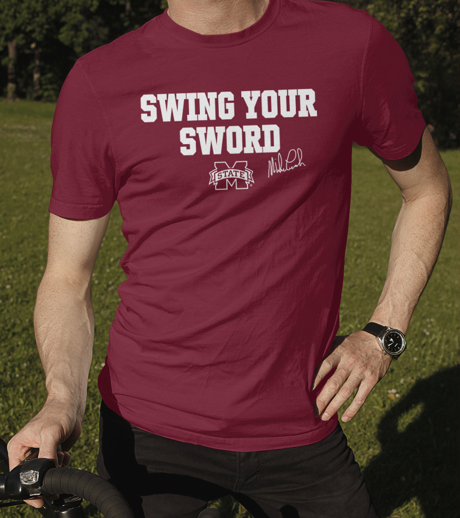 Swing Your Sword Mike Leach M State T-Shirt