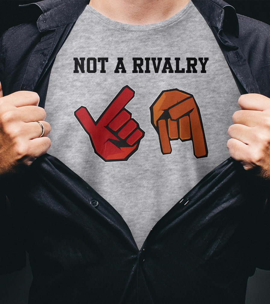Not A Rivalry Hand Symbols Gesture T-Shirt