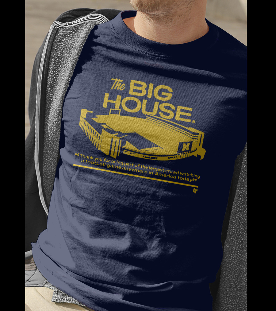 The Big House Michigan Stadium Football Game Crowd T-Shirt