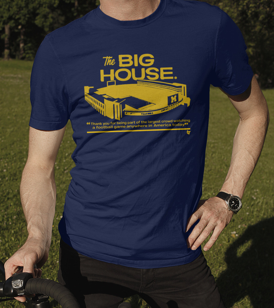 The Big House Michigan Stadium Football Game Crowd T-Shirt
