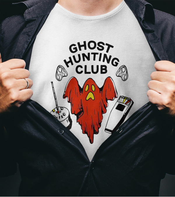 Exploring With Josh Ghost Hunting Club Paranormal Equipment Ghostly Adventure T-Shirt