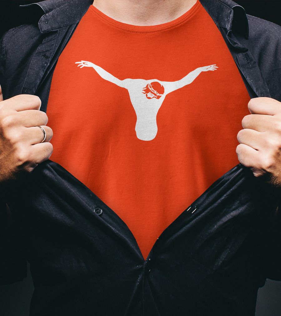 Texas Longhorns Jesus Crucifixion Silhouette Burnt Orange T-Shirt
