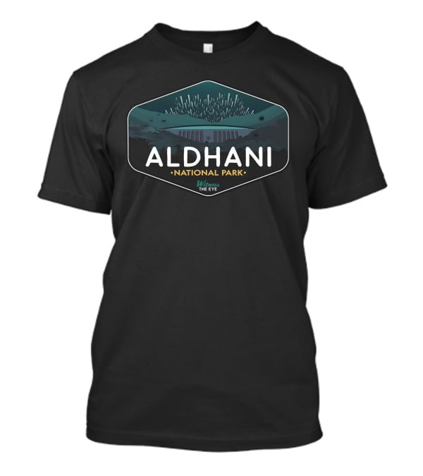 Aldhani National Park Witness The Eye Scenic Emblem T-Shirt