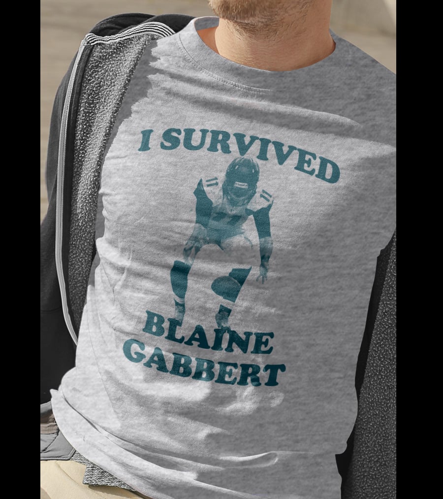 I Survived Blaine Gabbert Football Quarterback Action T-Shirt