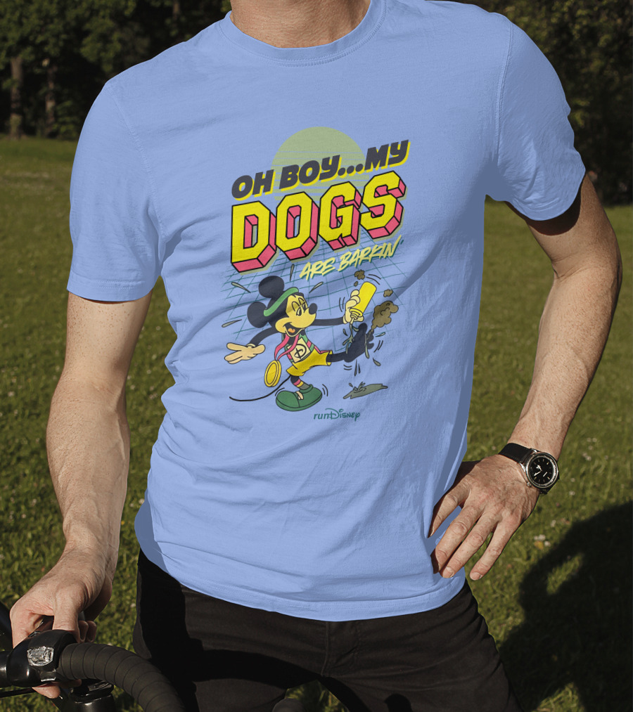 RunDisney Expo Oh Boy My Dogs Are Barkin Rundisney Mickey Mouse T-Shirt