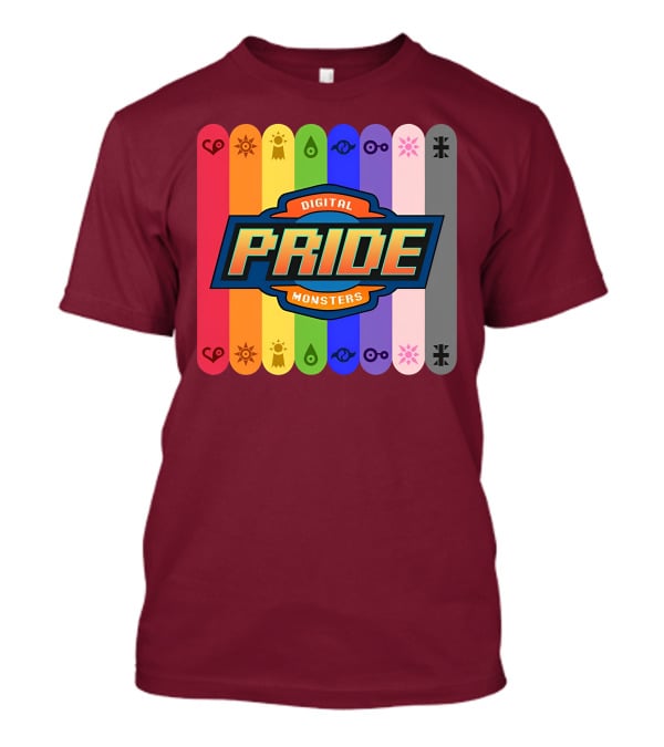 Indigothehimbo Digital Pride Monsters Rainbow Symbol Collection T-Shirt