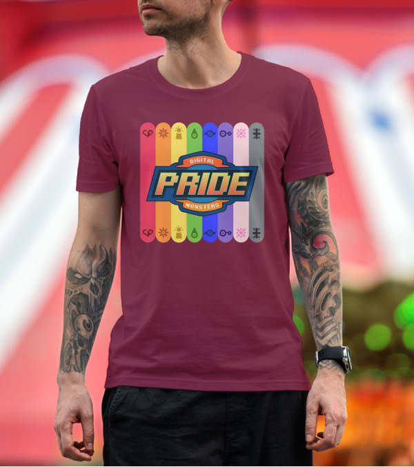 Premium T-Shirt: Indigothehimbo Digital Pride Monsters Rainbow Symbol Collection T-Shirt Indigothehimbo Digital Pride Monsters Rainbow Symbol Collection T-Shirt