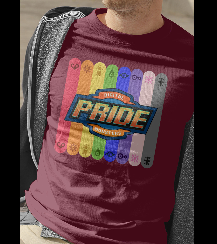 Indigothehimbo Digital Pride Monsters Rainbow Symbol Collection T-Shirt
