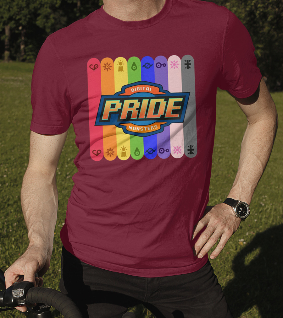 Indigothehimbo Digital Pride Monsters Rainbow Symbol Collection T-Shirt