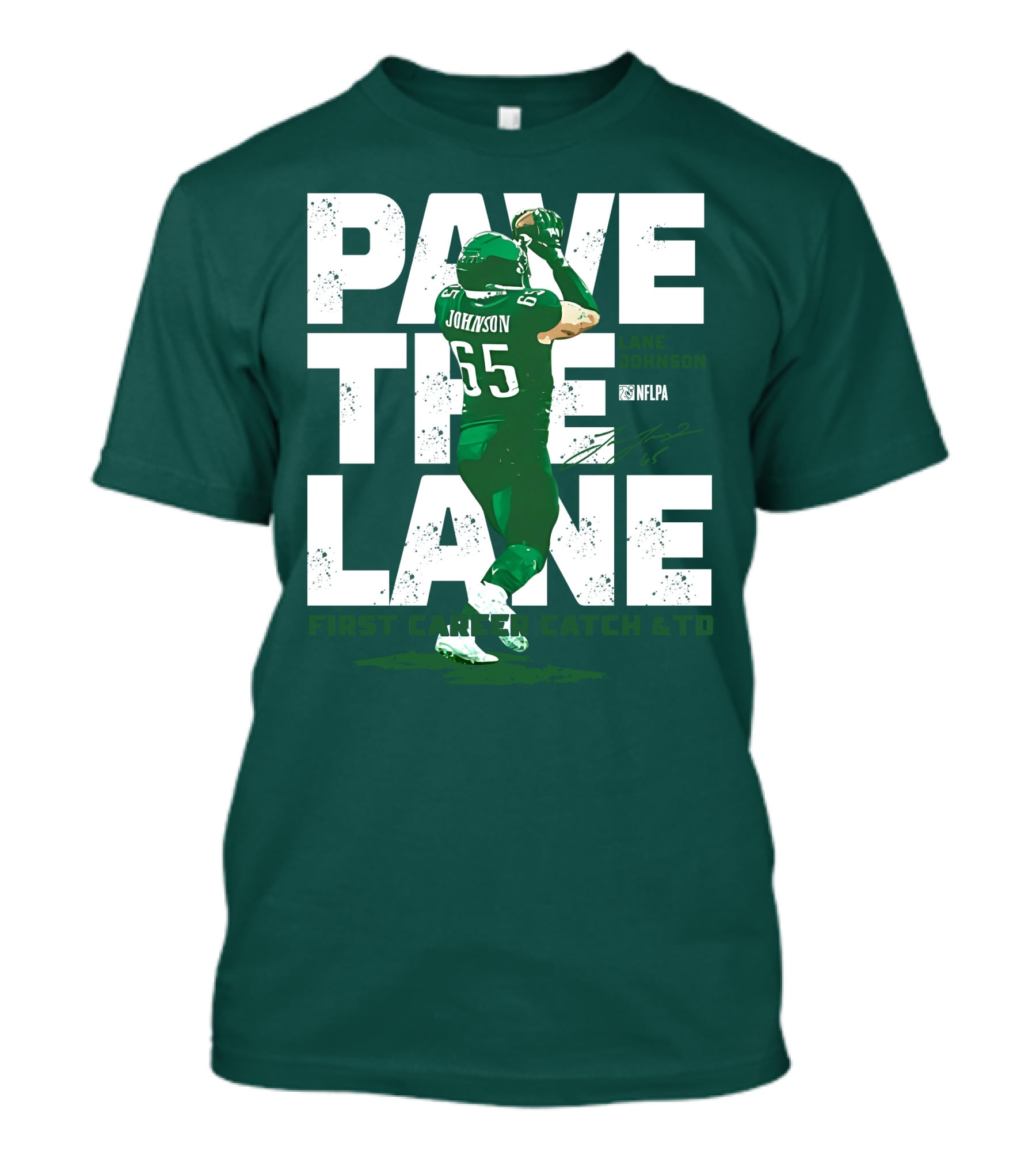 Pave The Lane Johnson NFLPA First Career Catch And TD T-Shirt