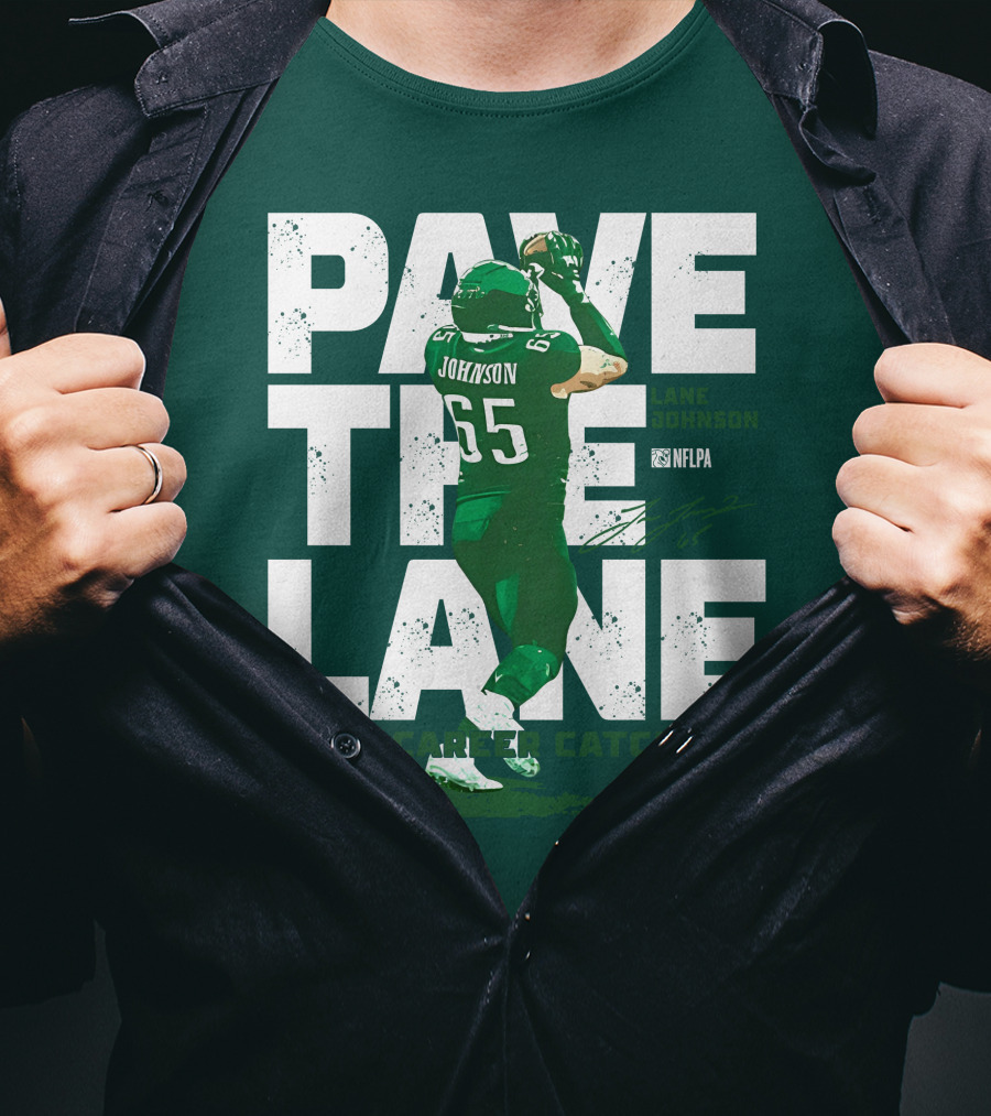 Pave The Lane Johnson NFLPA First Career Catch And TD T-Shirt