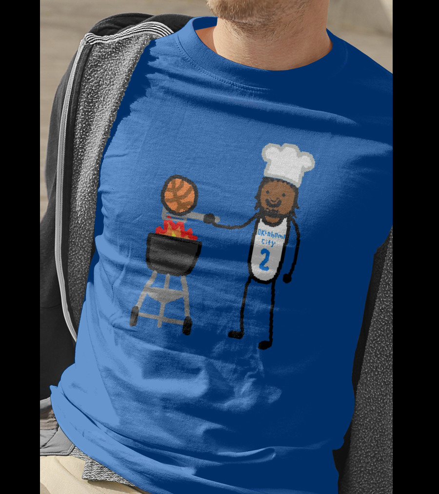 Nba Paint Shai Grill-Geous Alexander Oklahoma City Chef Basketball T-Shirt