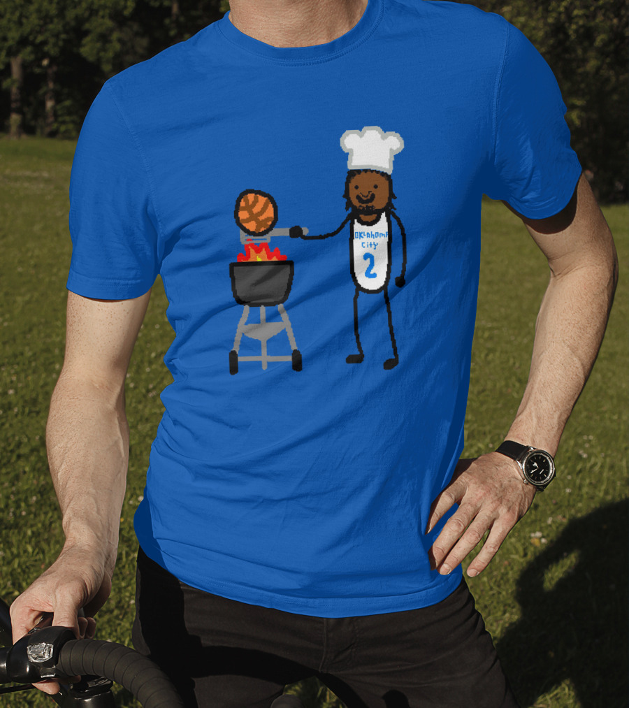 Nba Paint Shai Grill-Geous Alexander Oklahoma City Chef Basketball T-Shirt