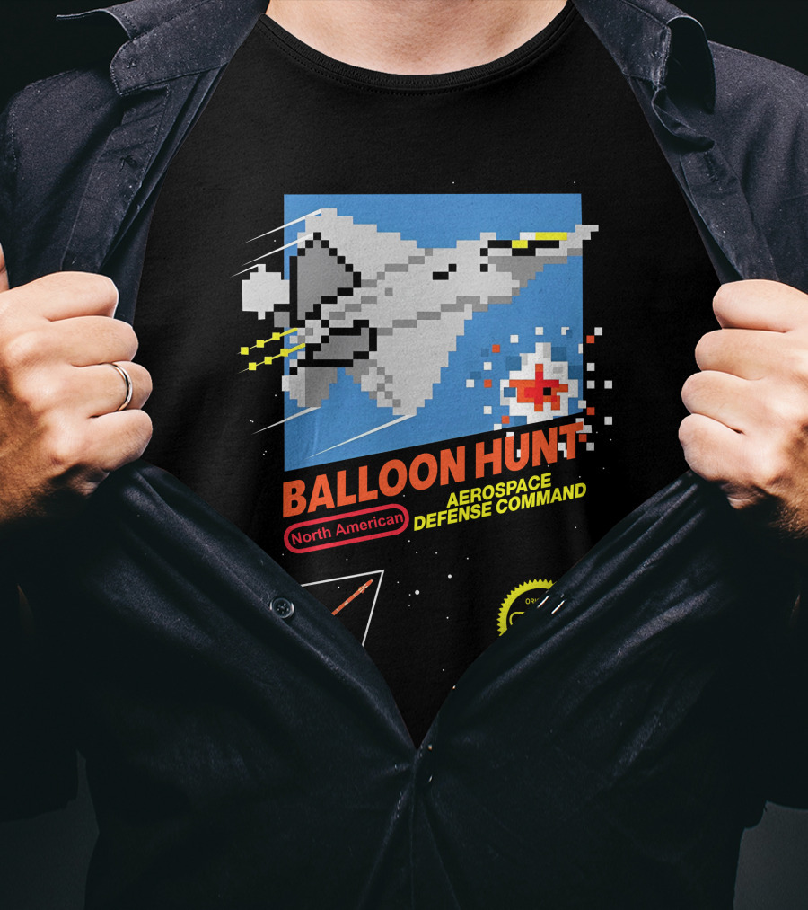 Balloon Hunt North American Aerospace Defense Command AIM-9X Missile Series REV F-22 Original War Zone Quality Product T-Shirt