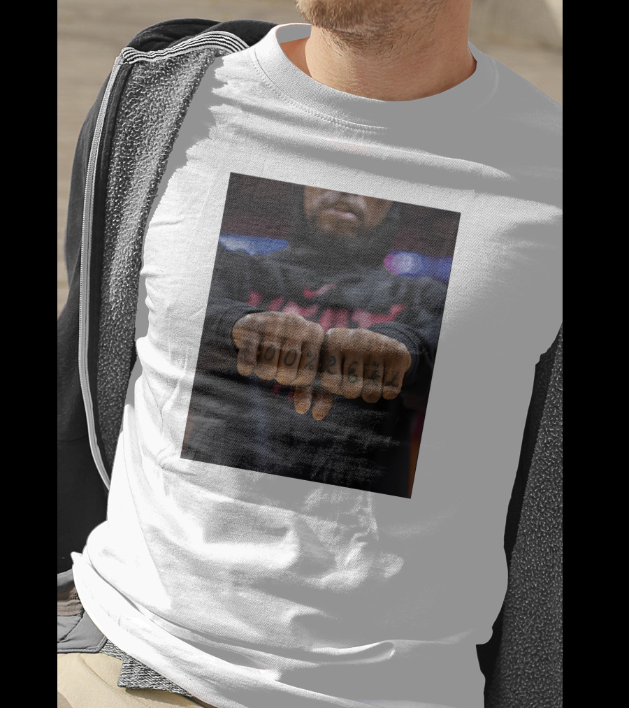 100% Real Miami Heat Inked Fists T-Shirt