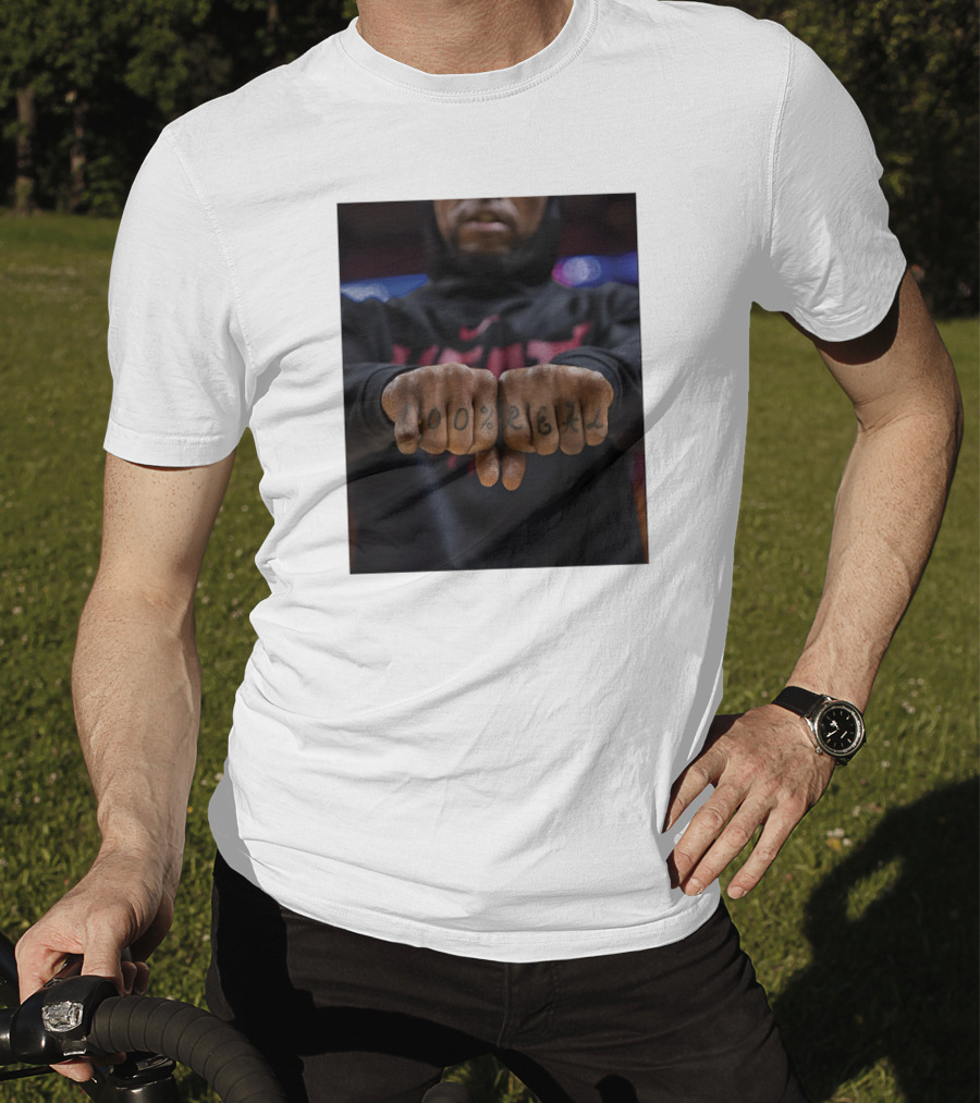 100% Real Miami Heat Inked Fists T-Shirt
